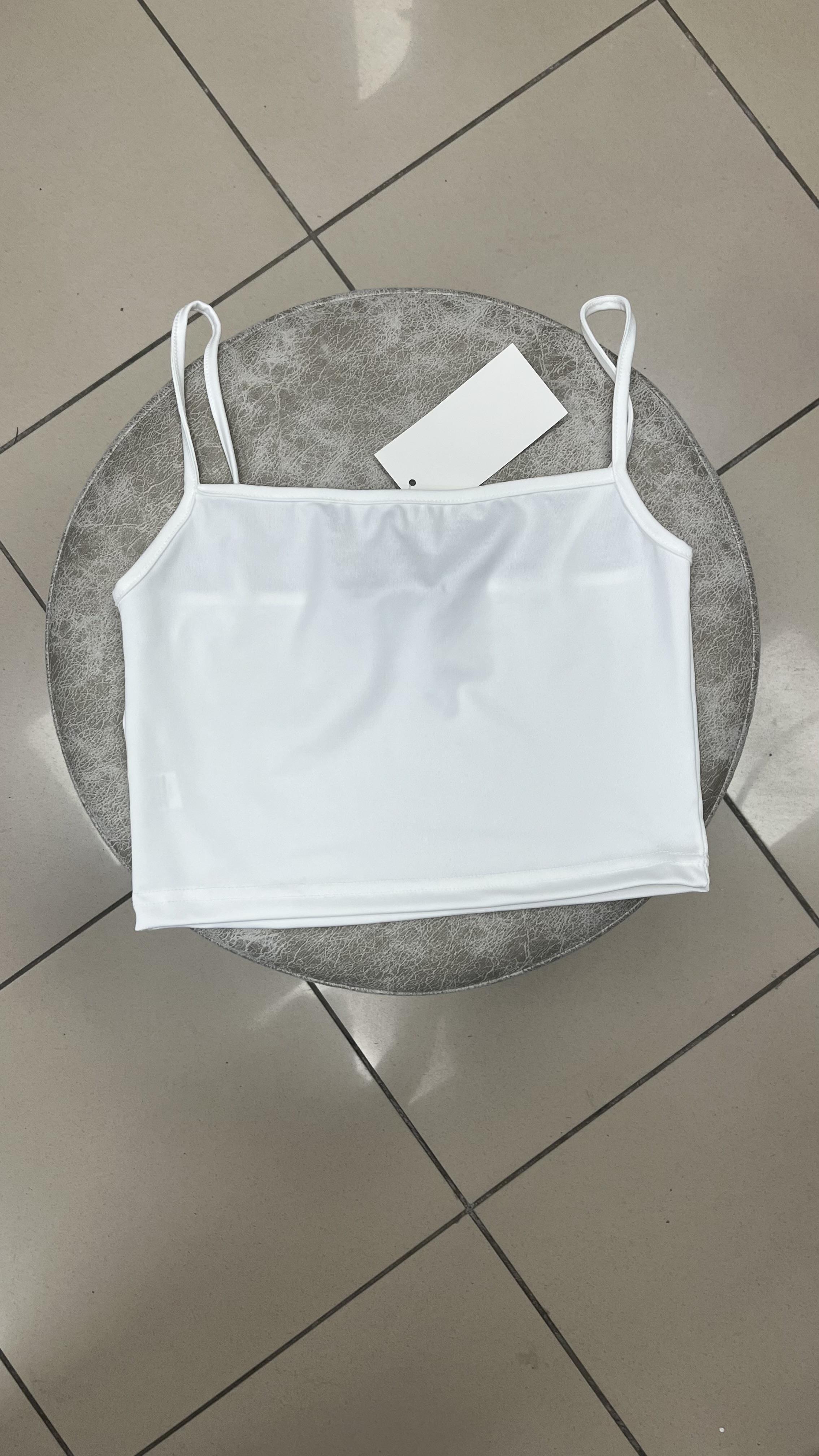 İP ASKILI SANDY KUMAS CROP EKRU
