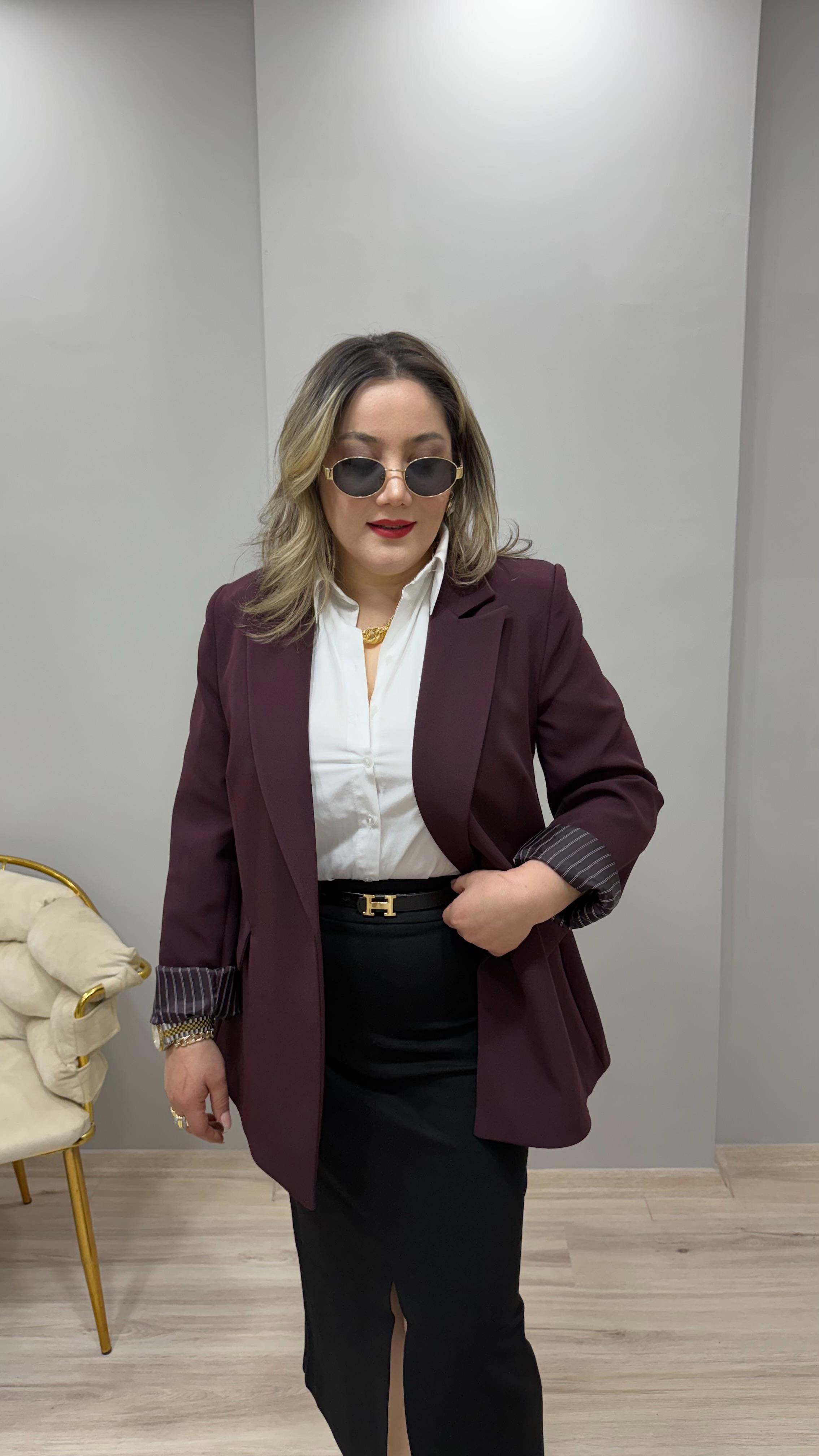 KOL KATLAMALI BLAZER CEKET MÜRDÜM