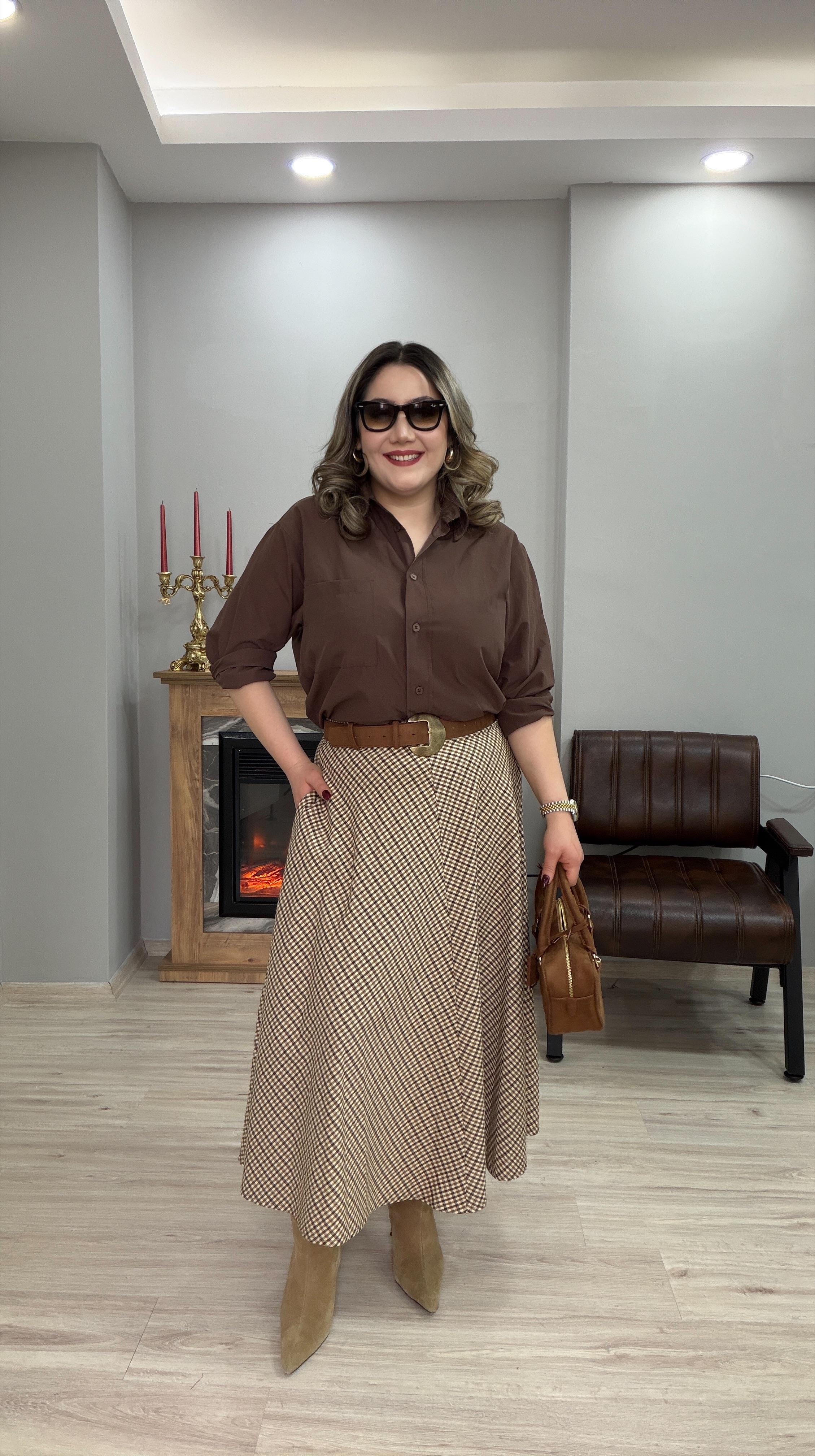YANDAN CEPLİ KARELİ EKOSE ETEK 