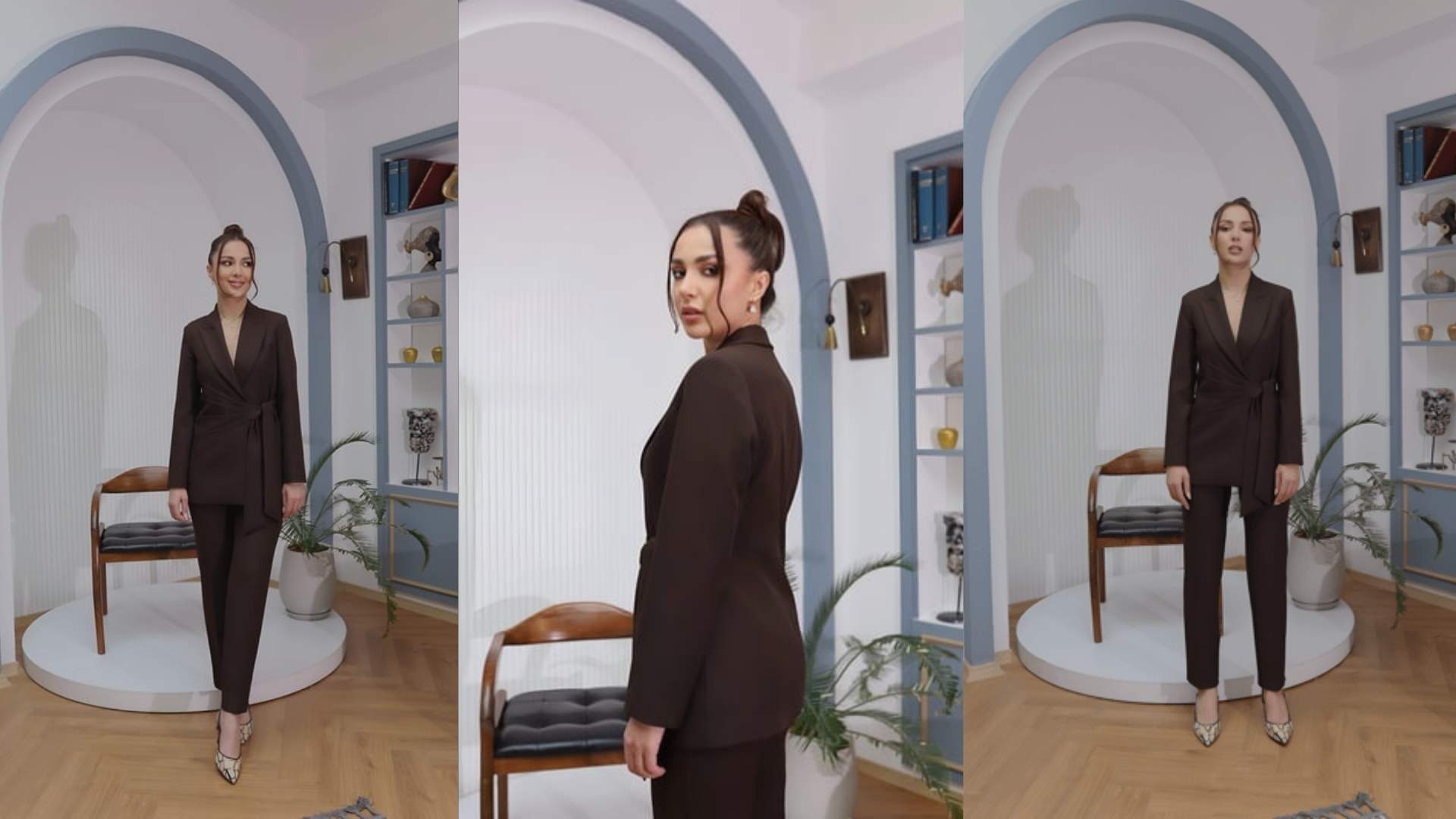 kadın klasik takım elbise