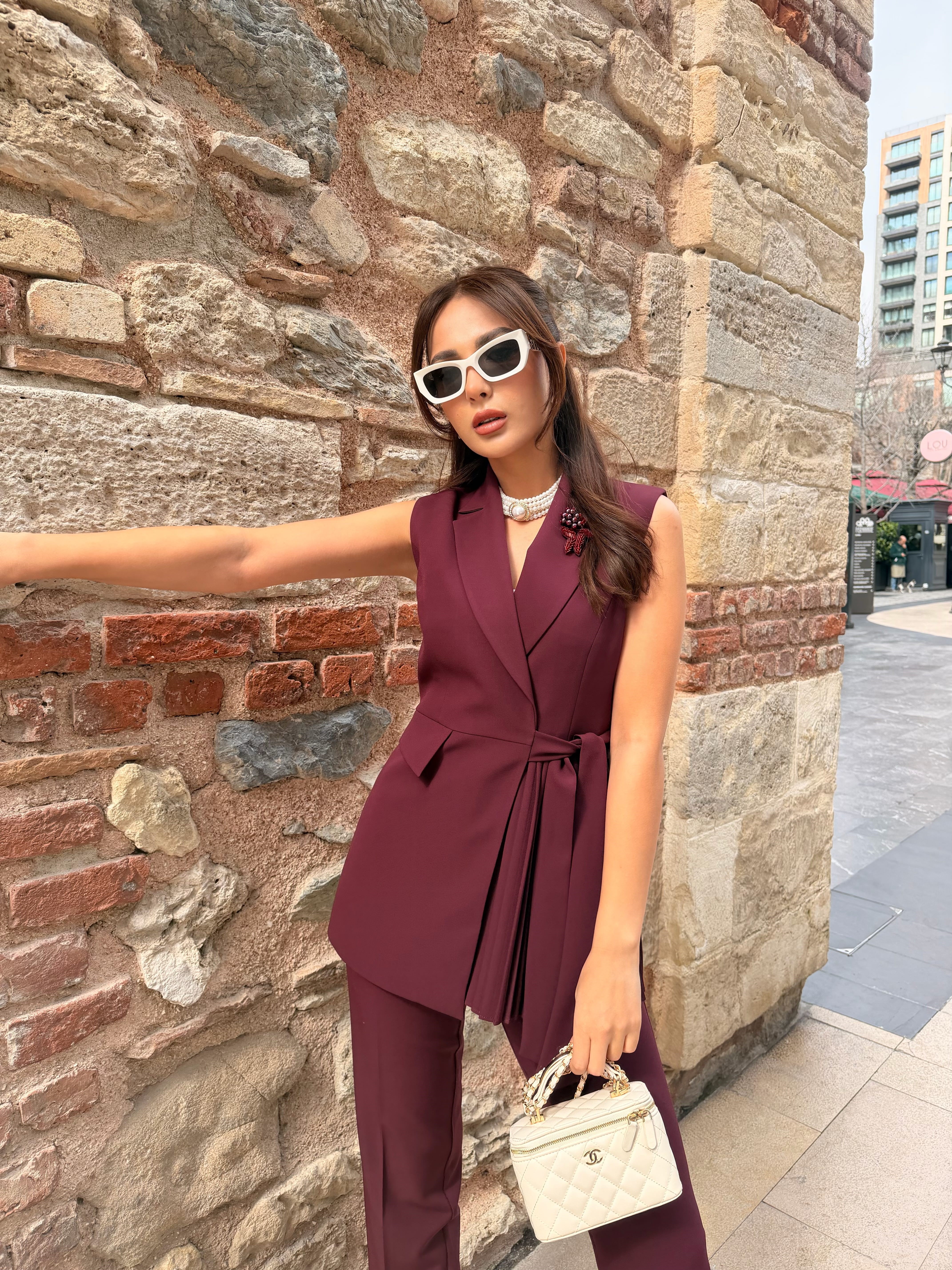 Nova Yelekli Takım- Mürdüm