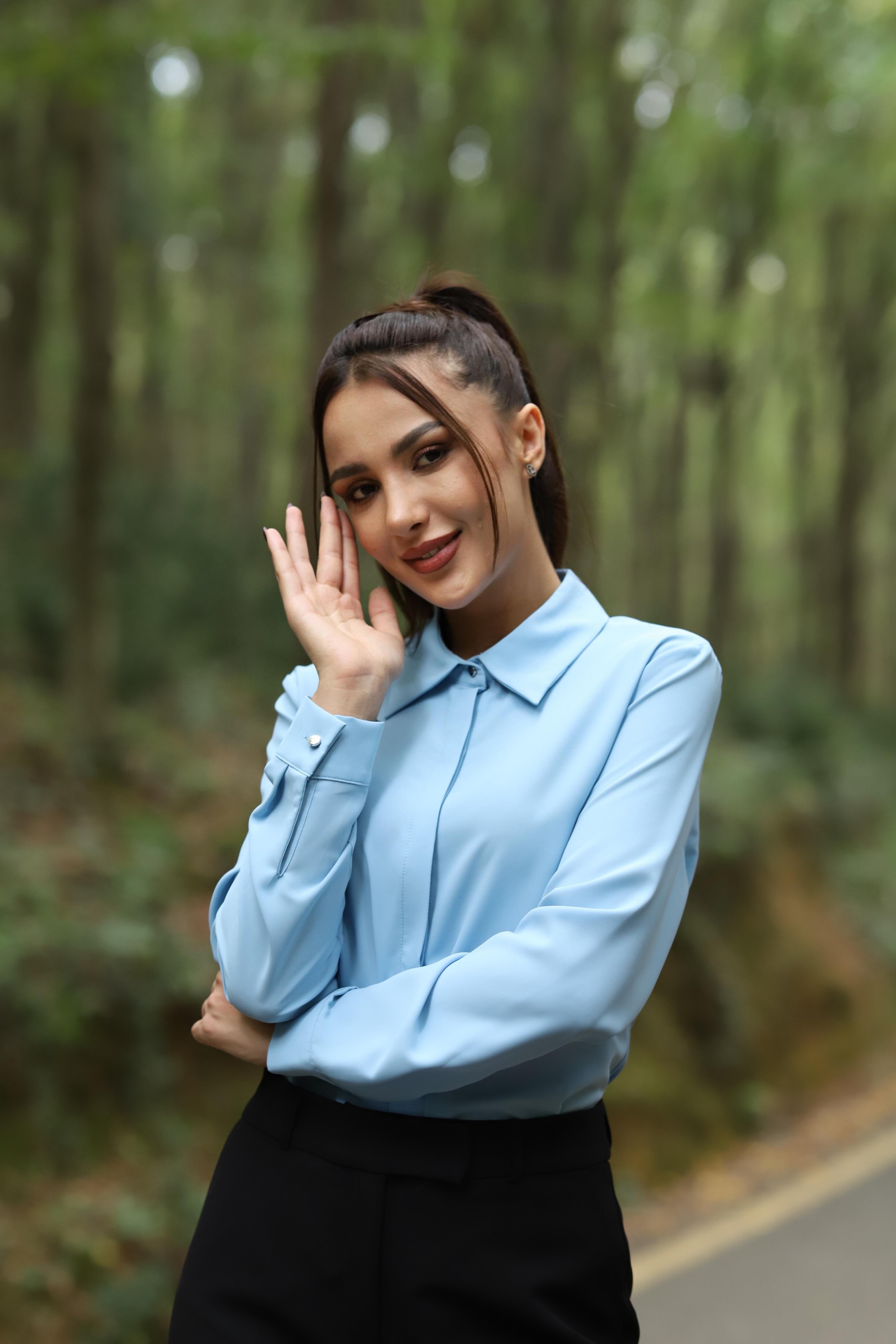 CESİKA GÖMLEK- BUZ MAVİ