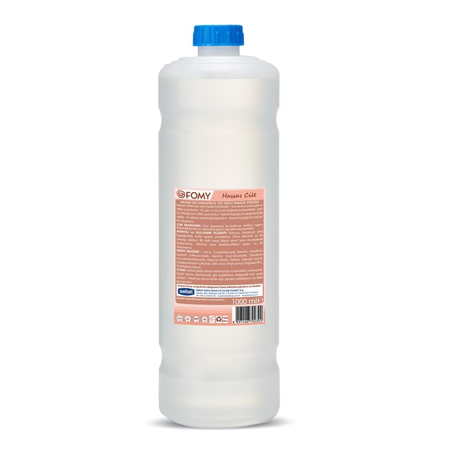 FOMY Hassas Cilt Köpük Sabun El Yüz Vücut Ankastre 1000 ml