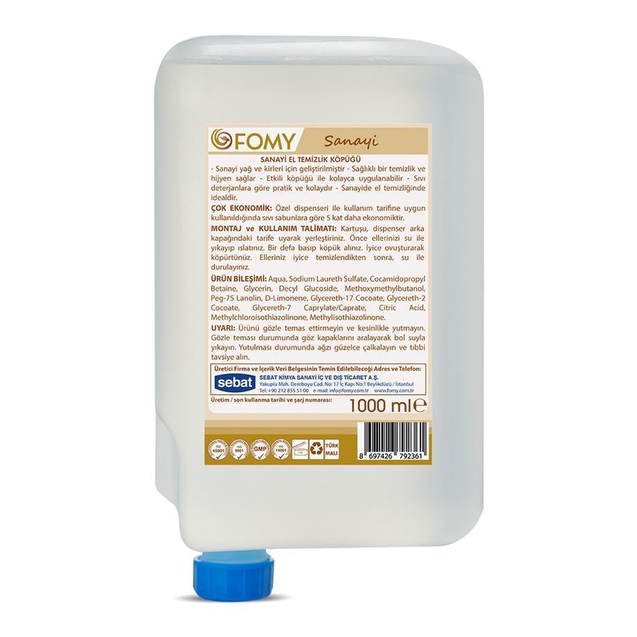 FOMY Sanayi Köpük Sabun 1000 ml 12li Koli