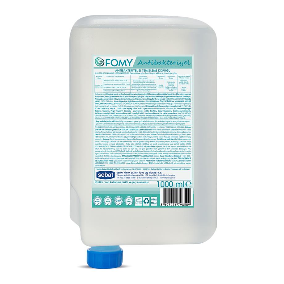 FOMY Antibakteriyel Köpük Sabun 1000 ml
