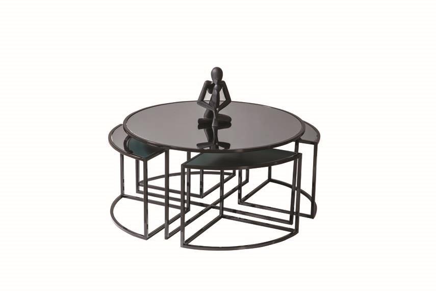 128 Siyah Orta Sehpa Seti