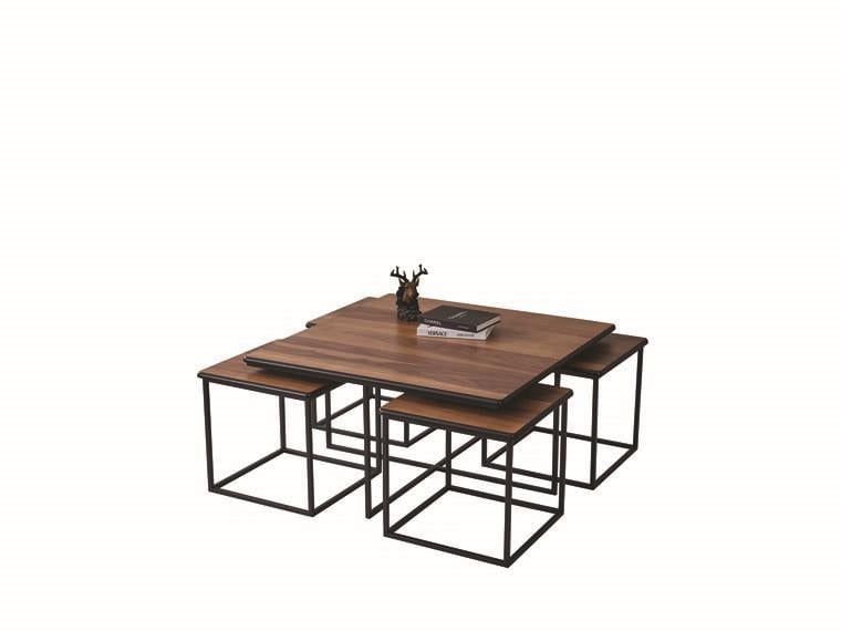 138 Ceviz Orta Sehpa Seti