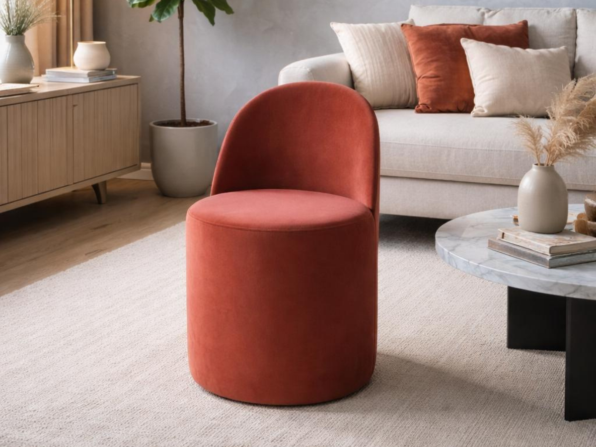 Lotus Modern Silinebilir Kumaşlı Puf