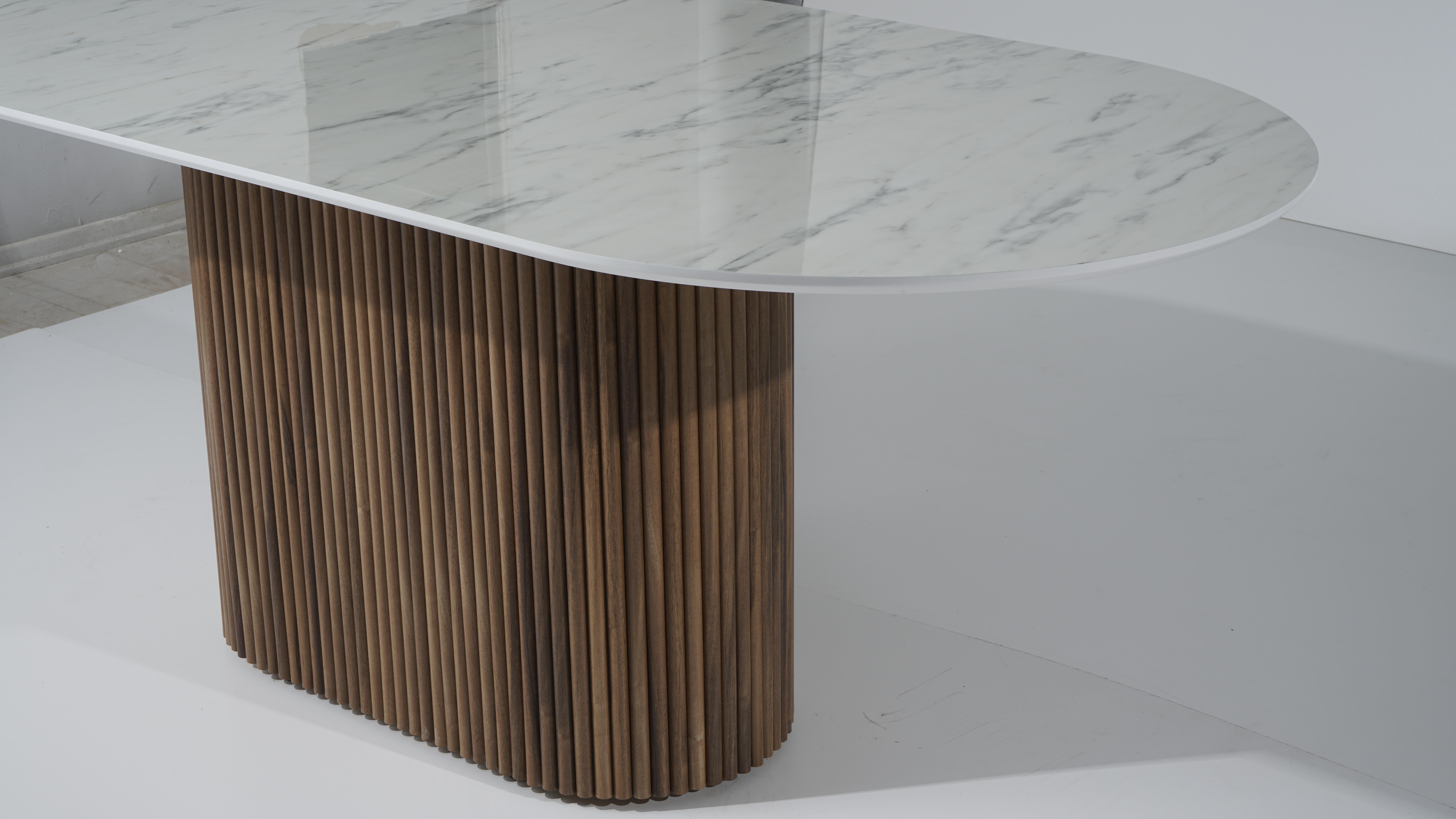 Marina Mdf Mermer Baskı Masa Sandalye