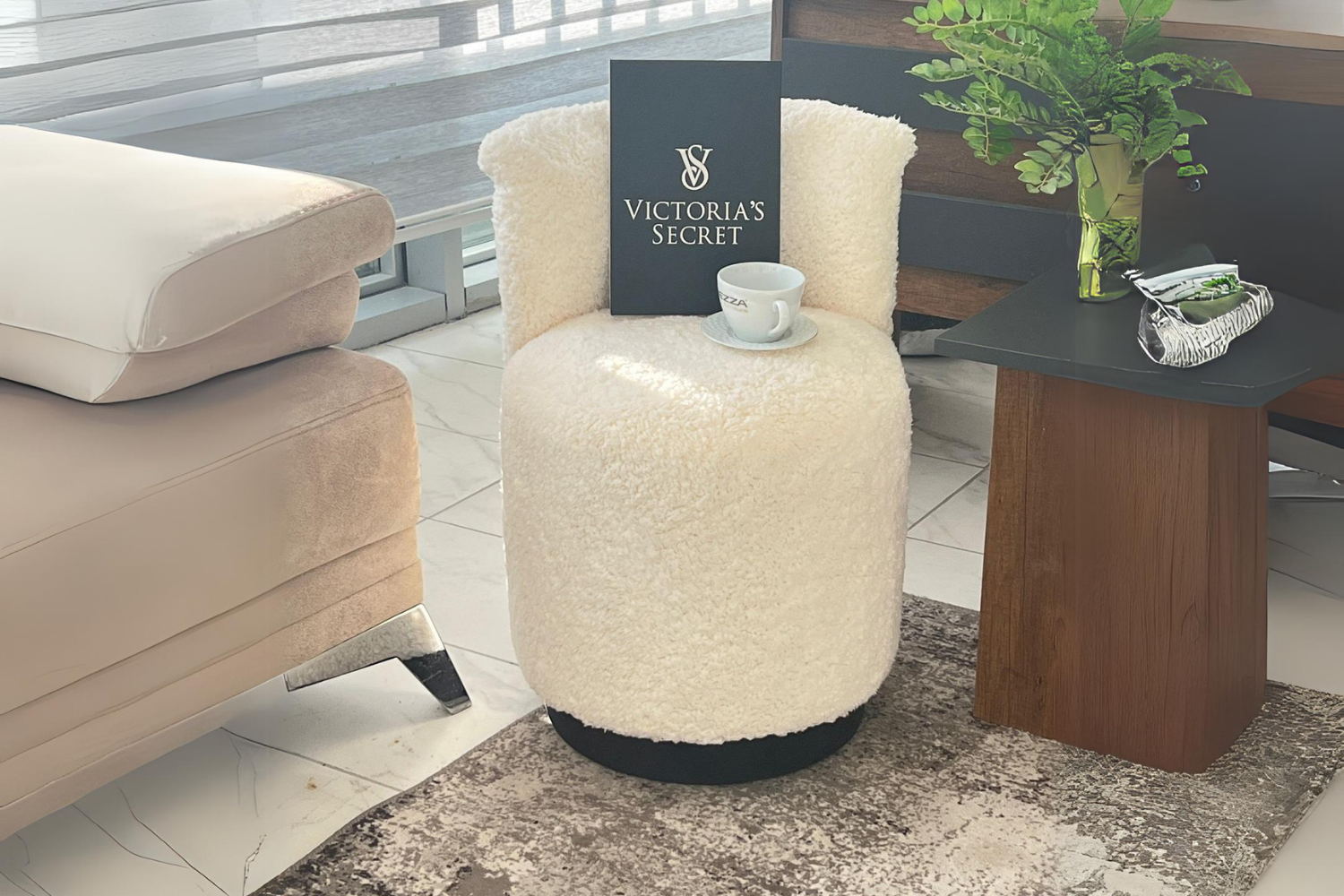 Mono Teddy Beyaz Puf