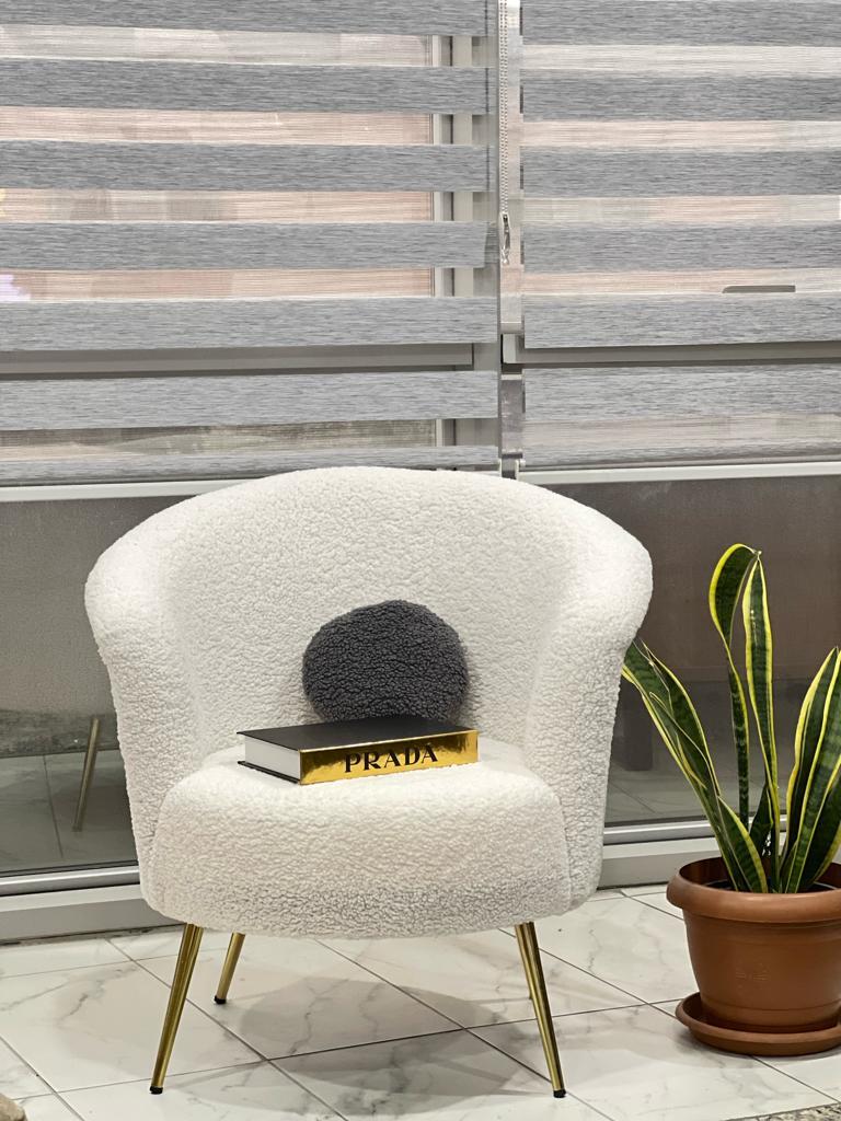 Esla Teddy Kumaşlı Tekli Berjer Sandalye