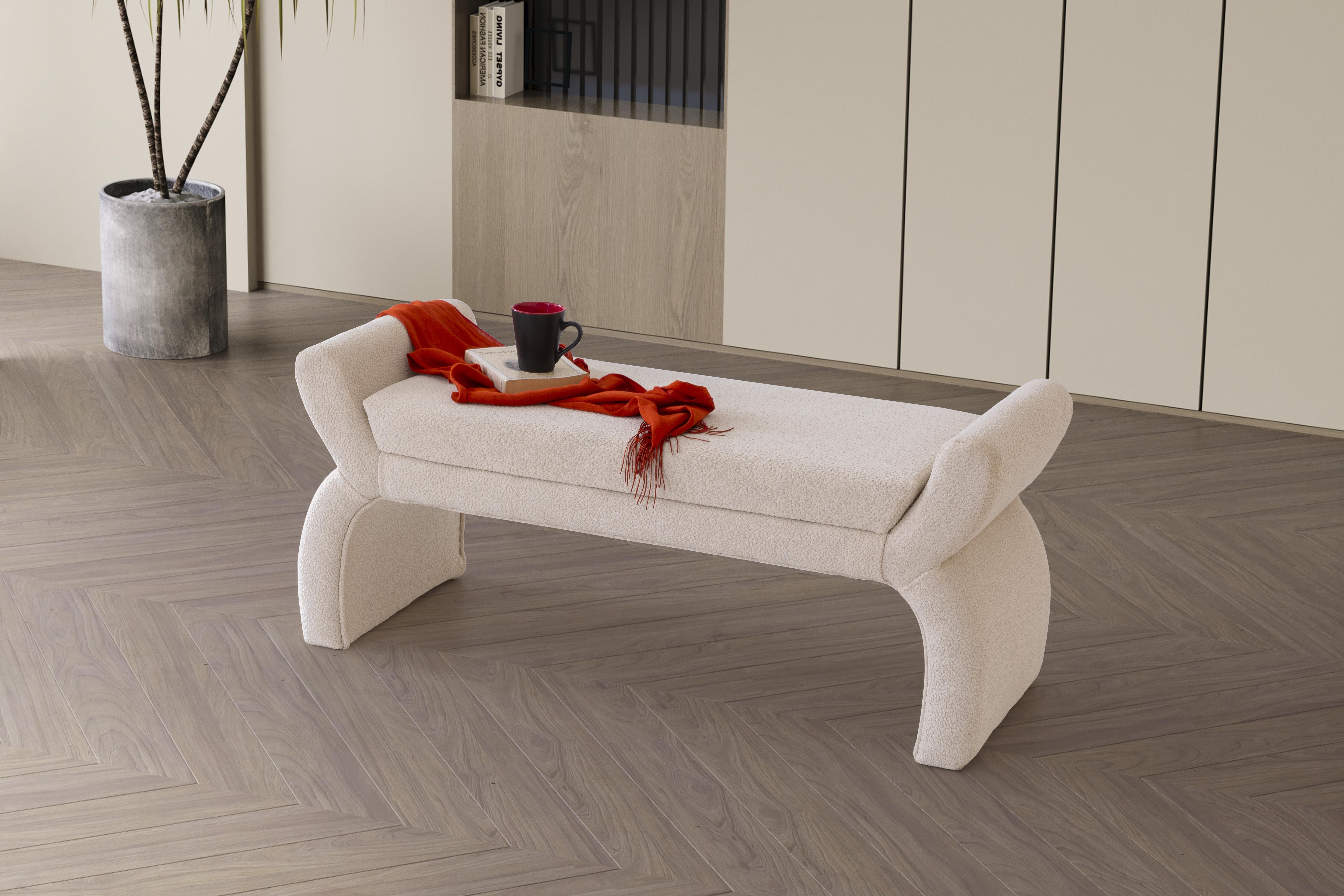 Zenn Coco Kumaşlı Modern Bench