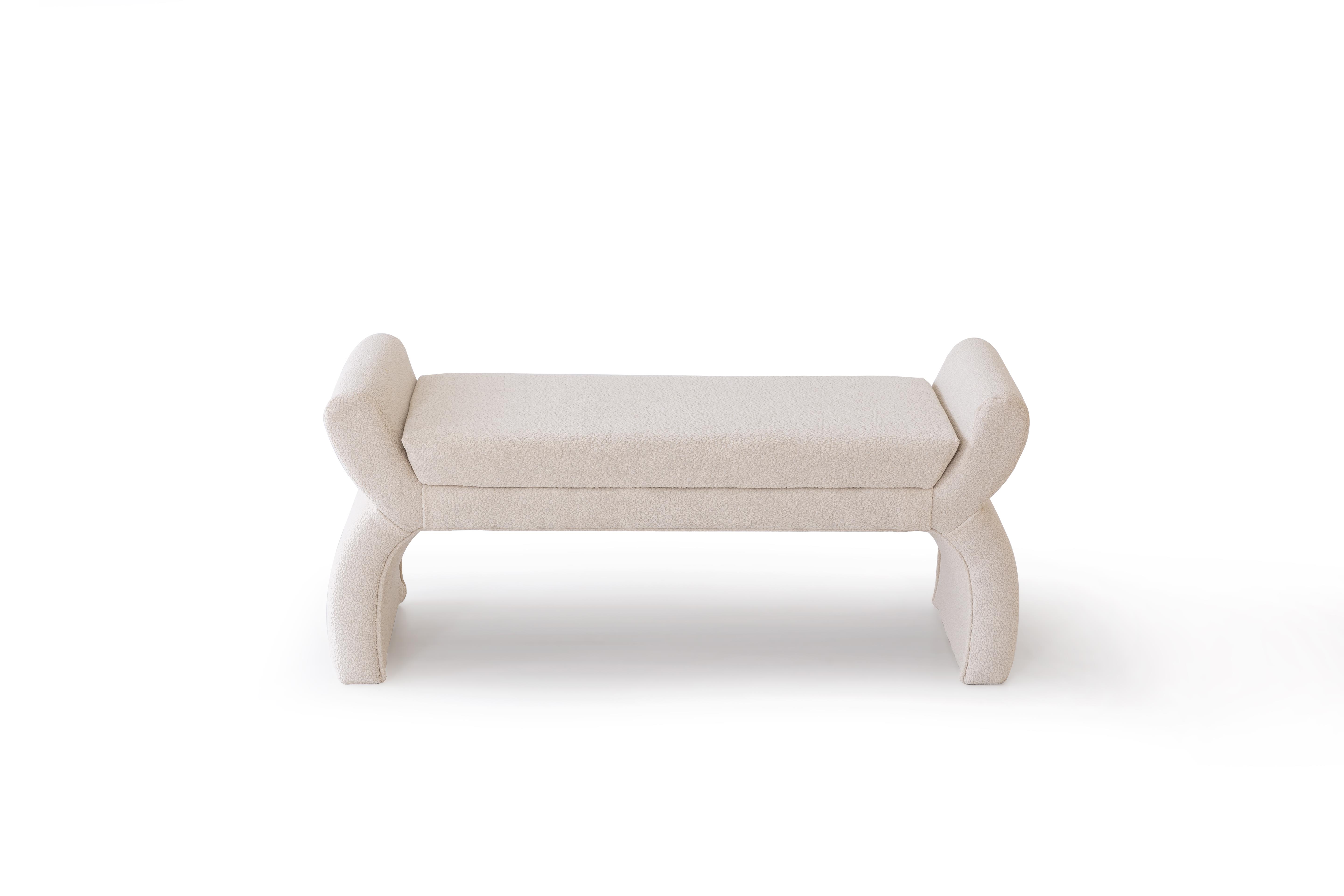 Zenn Coco Kumaşlı Modern Bench