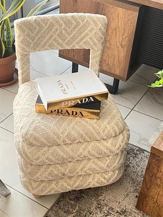 Troy Kapaklı Sandıklı Puf Sandalye