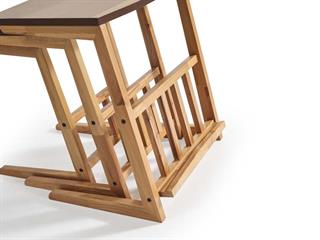  101 Ahşap 3lü Zigon Sehpa Seti