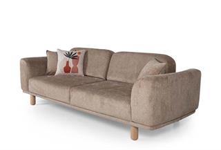  Bohem Ahşap Yataklı Koltuk Takımı