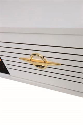  Clas XL Beyaz Şömineli Çekmeceli Tv Ünitesi