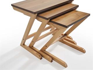 104 Ahşap 3lü Zigon Sehpa Seti