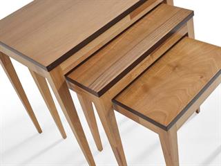 105 Ahşap 3lü Zigon Sehpa Seti