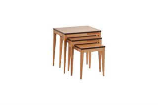 105 Ahşap 3lü Zigon Sehpa Seti