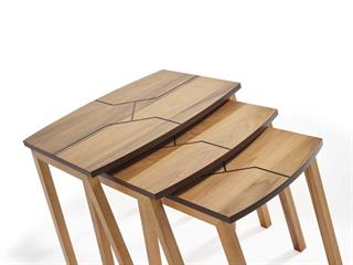 107 Ahşap 3lü Zigon Sehpa Seti