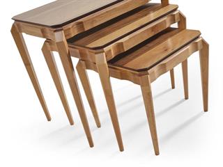 108 Ahşap 3lü Zigon Sehpa Seti