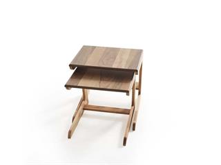 109 Ahşap 2li Zigon Sehpa Seti