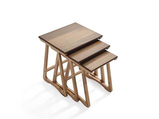 116 Ahşap 3lü Zigon Sehpa Seti