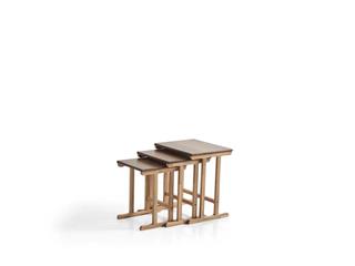 117 Ahşap 3lü Zigon Sehpa Seti