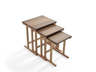 117 Ahşap 3lü Zigon Sehpa Seti