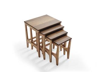 118 Ahşap 3lü Zigon Sehpa Seti