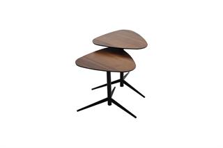 122 Ahşap 2li Zigon Sehpa Seti