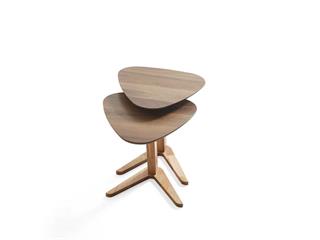 128 Ahşap 2li Zigon Sehpa Seti