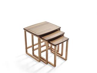 130 Ahşap 3lü Zigon Sehpa Seti