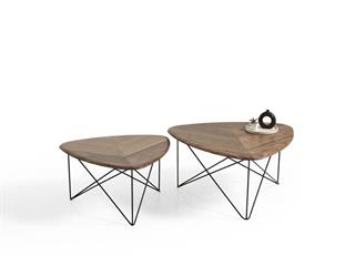 163 ikili Ceviz Orta Sehpa