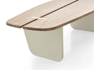 210 Orta Sehpa Doğal Ahşap Gövde Ahşap Ayaklı