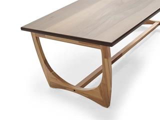 212 Orta Sehpa Doğal Ahşap Gövde Ahşap Ayaklı