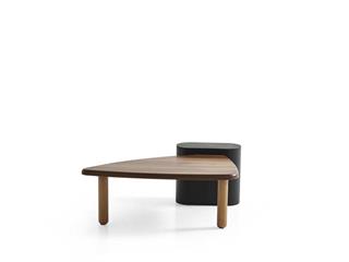 213 Orta Sehpa Doğal Ahşap Gövde Ahşap Ayaklı