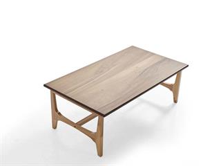 218 Orta Sehpa Doğal Ahşap Gövde Ahşap Ayaklı