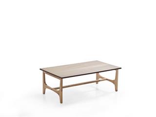 218 Orta Sehpa Doğal Ahşap Gövde Ahşap Ayaklı