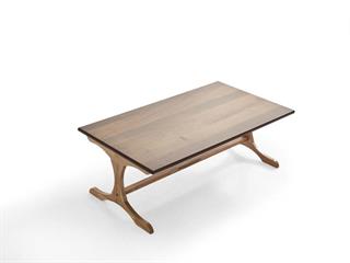 224 Orta Sehpa Doğal Ahşap Gövde Ahşap Ayaklı