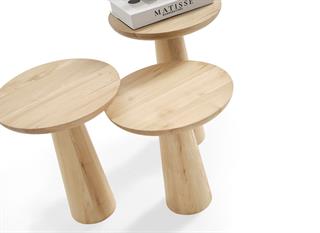 582 Natural Üçlü Zigon Sehpa