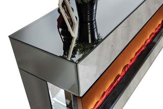 Aren Komple Ayna Şömineli Tv Ünitesi Bluetooth Bağlantılı Kumandalı Renk Seçenekli