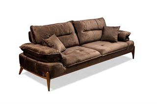 Aroda Kahve-Bej Yataklı Koltuk Takımı