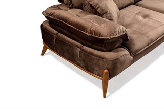 Aroda Kahve-Bej Yataklı Koltuk Takımı