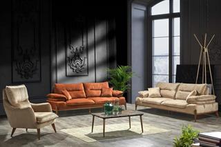 Aroda Kiremit-Kum Yataklı Koltuk Takımı