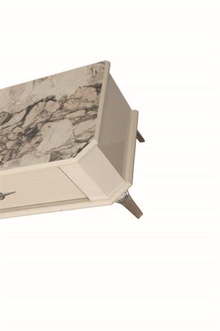 Clas Beyaz-Gümüş Çekmeceli Tv Ünitesi