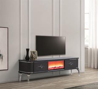 Clas L  Antrasit Şömineli 2 Çekmeceli Tv Ünitesi