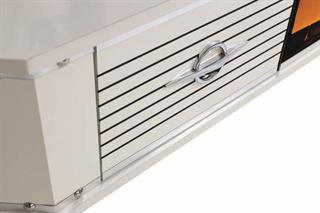 Clas L Beyaz Şömineli 2 Çekmeceli Tv Ünitesi