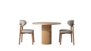 Dante Mdf Kayın Masa Sandalye